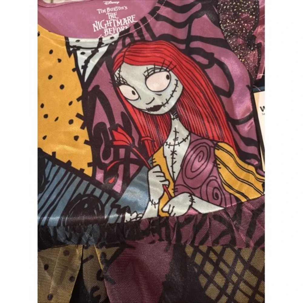 Nightmare Before Christmas Halloween Girls Fantasy Gown,‎ Size 6/6X Color Black